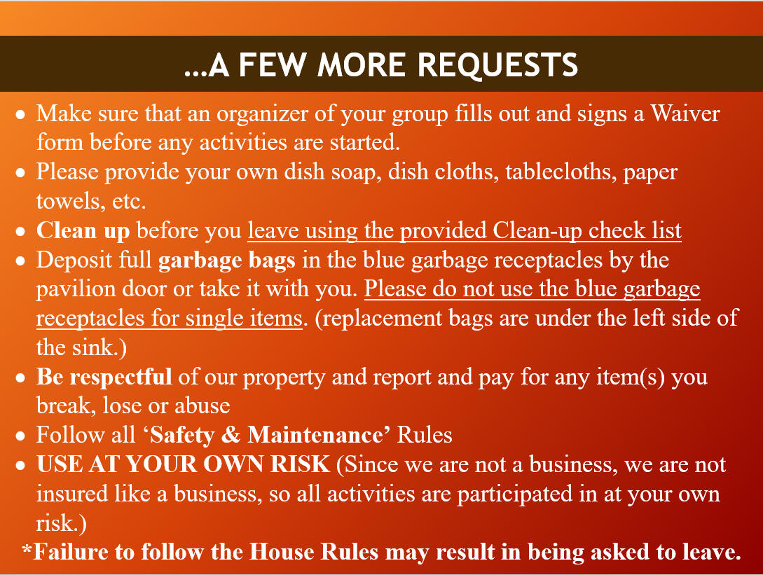 Harris PondOrientation Rules